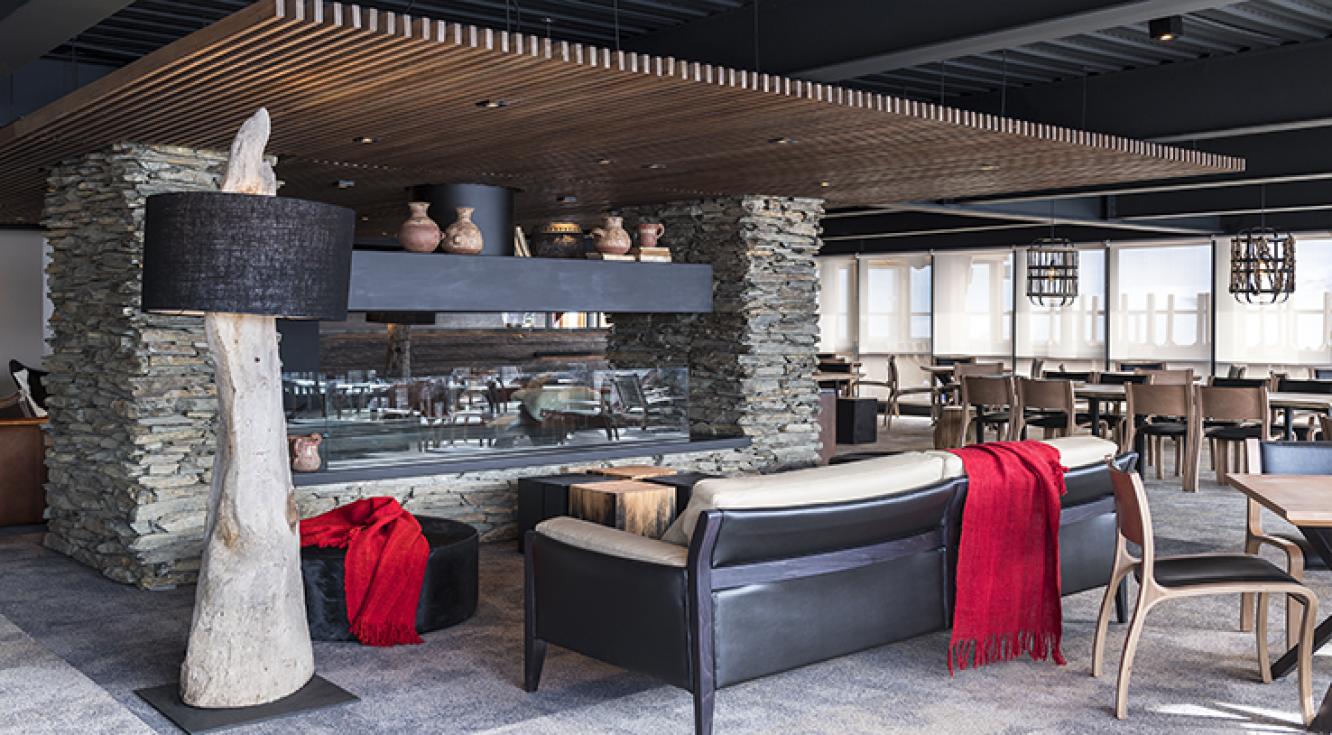 Cortinas Roller Quantum en Restaurante Valle Nevado